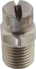 Bete Fog Nozzle - 1/4" Pipe, 90° Spray Angle, Grade 303 Stainless Steel, Standard Fan Nozzle - Male Connection, 6.32 Gal per min at 100 psi, 5/32" Orifice Diam - Americas Industrial Supply