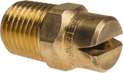 Bete Fog Nozzle - 1/4" Pipe, 120° Spray Angle, Brass, Standard Fan Nozzle - Male Connection, 6.32 Gal per min at 100 psi, 5/32" Orifice Diam - Americas Industrial Supply