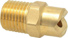 Bete Fog Nozzle - 1/4" Pipe, 30° Spray Angle, Brass, Standard Fan Nozzle - Male Connection, 7.91 Gal per min at 100 psi, 0.172" Orifice Diam - Americas Industrial Supply