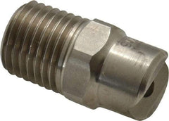 Bete Fog Nozzle - 1/4" Pipe, 30° Spray Angle, Grade 303 Stainless Steel, Standard Fan Nozzle - Male Connection, 7.91 Gal per min at 100 psi, 0.172" Orifice Diam - Americas Industrial Supply