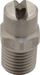 Bete Fog Nozzle - 1/4" Pipe, 65° Spray Angle, Grade 303 Stainless Steel, Standard Fan Nozzle - Male Connection, 7.91 Gal per min at 100 psi, 0.172" Orifice Diam - Americas Industrial Supply