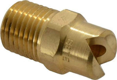 Bete Fog Nozzle - 1/4" Pipe, 65° Spray Angle, Brass, Standard Fan Nozzle - Male Connection, 11.1 Gal per min at 100 psi, 0.203" Orifice Diam - Americas Industrial Supply