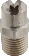 Bete Fog Nozzle - 1/4" Pipe, 65° Spray Angle, Grade 303 Stainless Steel, Standard Fan Nozzle - Male Connection, 11.1 Gal per min at 100 psi, 0.203" Orifice Diam - Americas Industrial Supply