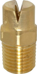 Bete Fog Nozzle - 1/4" Pipe, 120° Spray Angle, Brass, Standard Fan Nozzle - Male Connection, 11.1 Gal per min at 100 psi, 0.203" Orifice Diam - Americas Industrial Supply