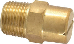 Bete Fog Nozzle - 3/8" Pipe, 65° Spray Angle, Brass, Standard Fan Nozzle - Male Connection, 1.58 Gal per min at 100 psi, 0.08" Orifice Diam - Americas Industrial Supply