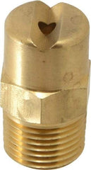 Bete Fog Nozzle - 3/8" Pipe, 30° Spray Angle, Brass, Standard Fan Nozzle - Male Connection, 6.32 Gal per min at 100 psi, 5/32" Orifice Diam - Americas Industrial Supply
