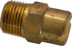 Bete Fog Nozzle - 3/8" Pipe, 65° Spray Angle, Brass, Standard Fan Nozzle - Male Connection, 6.32 Gal per min at 100 psi, 5/32" Orifice Diam - Americas Industrial Supply