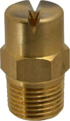 Bete Fog Nozzle - 3/8" Pipe, 90° Spray Angle, Brass, Standard Fan Nozzle - Male Connection, 6.32 Gal per min at 100 psi, 5/32" Orifice Diam - Americas Industrial Supply
