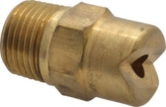 Bete Fog Nozzle - 3/8" Pipe, 30° Spray Angle, Brass, Standard Fan Nozzle - Male Connection, 11.1 Gal per min at 100 psi, 0.203" Orifice Diam - Americas Industrial Supply