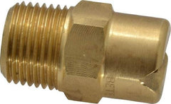 Bete Fog Nozzle - 3/8" Pipe, 65° Spray Angle, Brass, Standard Fan Nozzle - Male Connection, 11.1 Gal per min at 100 psi, 0.203" Orifice Diam - Americas Industrial Supply