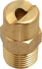Bete Fog Nozzle - 3/8" Pipe, 30° Spray Angle, Brass, Standard Fan Nozzle - Male Connection, 15.8 Gal per min at 100 psi, 1/4" Orifice Diam - Americas Industrial Supply