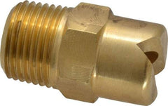 Bete Fog Nozzle - 3/8" Pipe, 65° Spray Angle, Brass, Standard Fan Nozzle - Male Connection, 15.8 Gal per min at 100 psi, 1/4" Orifice Diam - Americas Industrial Supply