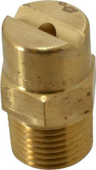 Bete Fog Nozzle - 1/2" Pipe, 65° Spray Angle, Brass, Standard Fan Nozzle - Male Connection, 9.49 Gal per min at 100 psi, 0.186" Orifice Diam - Americas Industrial Supply