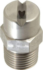 Bete Fog Nozzle - 1/2" Pipe, 65° Spray Angle, Grade 303 Stainless Steel, Standard Fan Nozzle - Male Connection, 9.49 Gal per min at 100 psi, 0.186" Orifice Diam - Americas Industrial Supply