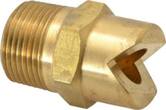 Bete Fog Nozzle - 3/4" Pipe, 30° Spray Angle, Brass, Standard Fan Nozzle - Male Connection, 63.2 Gal per min at 100 psi, 1/2" Orifice Diam - Americas Industrial Supply