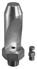 Bete Fog Nozzle - 1/2" Pipe, 35° Spray Angle, Grade 303 Stainless Steel, High Impact - Narrow Fan Nozzle - Male Connection, 15.8 Gal per min at 100 psi, 0.234" Orifice Diam - Americas Industrial Supply