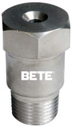Bete Fog Nozzle - 1/2" Pipe, 60° Spray Angle, Grade 316 Stainless Steel, Full Cone Nozzle - Male Connection, N/R Gal per min at 100 psi, 3/16" Orifice Diam - Americas Industrial Supply