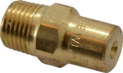Bete Fog Nozzle - 1/8" Pipe, 60° Spray Angle, Brass, Full Cone Nozzle - Male Connection, 0.38 Gal per min at 100 psi, 0.043" Orifice Diam - Americas Industrial Supply