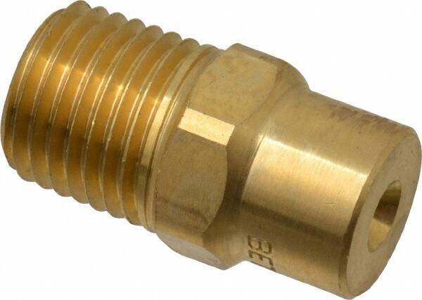 Bete Fog Nozzle - 1/4" Pipe, 60° Spray Angle, Brass, Full Cone Nozzle - Male Connection, 2.31 Gal per min at 100 psi, 0.109" Orifice Diam - Americas Industrial Supply