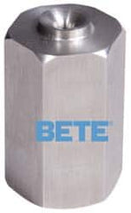 Bete Fog Nozzle - 1/4" Pipe, 60° Spray Angle, Brass, Full Cone Nozzle - Female Connection, 1.54 Gal per min at 100 psi, 0.082" Orifice Diam - Americas Industrial Supply