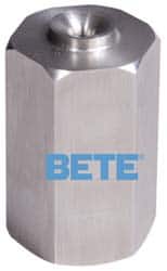 Bete Fog Nozzle - 3/8" Pipe, 60° Spray Angle, Brass, Full Cone Nozzle - Female Connection, 3.08 Gal per min at 100 psi, 1/8" Orifice Diam - Americas Industrial Supply