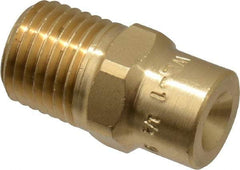 Bete Fog Nozzle - 1/4" Pipe, 90° Spray Angle, Brass, Full Cone Nozzle - Male Connection, 2.31 Gal per min at 100 psi, 0.109" Orifice Diam - Americas Industrial Supply
