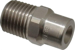 Bete Fog Nozzle - 1/4" Pipe, 90° Spray Angle, Grade 303 Stainless Steel, Full Cone Nozzle - Male Connection, 2.31 Gal per min at 100 psi, 0.109" Orifice Diam - Americas Industrial Supply