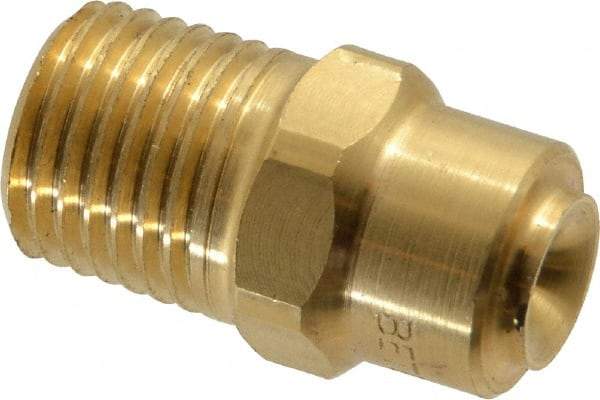 Bete Fog Nozzle - 1/4" Pipe, 120° Spray Angle, Brass, Full Cone Nozzle - Male Connection, 2.31 Gal per min at 100 psi, 0.109" Orifice Diam - Americas Industrial Supply