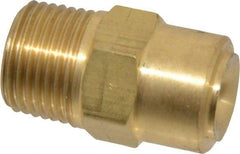 Bete Fog Nozzle - 3/8" Pipe, 120° Spray Angle, Brass, Full Cone Nozzle - Male Connection, 6.15 Gal per min at 100 psi, 3/16" Orifice Diam - Americas Industrial Supply