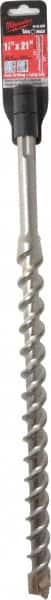 Milwaukee Tool - 1-1/8" Diam, SDS-Max Shank, Carbide-Tipped Rotary & Hammer Drill Bit - Americas Industrial Supply
