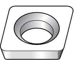 Kennametal - CDHB1.20.61 Grade KC5025 Carbide Turning Insert - TiAlN Finish, 80° Diamond, 5/32" Inscr Circle, 0.04 Thick, 1/64" Corner Radius - Americas Industrial Supply