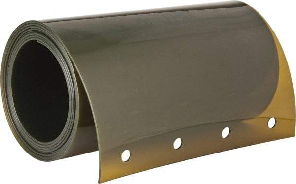 Steiner - 6 Ft. Wide x 8 Ft. High x 0.08 Inch Thick, Vinyl Welding Welding Curtain Kit - Amber with Universal Mounting Hardware - Americas Industrial Supply