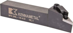 Kennametal - MVJN, Left Hand Cut, 3° Lead Angle, 1" Shank Height x 1" Shank Width, Negative Rake Indexable Turning Toolholder - 6" OAL, VN..43. Insert Compatibility, Series Kenloc - Americas Industrial Supply