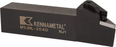 Kennametal - MVJN, Left Hand Cut, 3° Lead Angle, 1-1/4" Shank Height x 1-1/4" Shank Width, Negative Rake Indexable Turning Toolholder - 6" OAL, VN..43. Insert Compatibility, Series Kenloc - Americas Industrial Supply