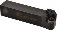 Kennametal - MRGN, Left Hand Cut, 15° Lead Angle, 1-1/4" Shank Height x 1-1/4" Shank Width, Negative Rake Indexable Turning Toolholder - 6" OAL, RN..64 Insert Compatibility, Series Kenloc - Americas Industrial Supply