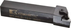 Kennametal - MTJN, Left Hand Cut, 3° Lead Angle, 3/4" Shank Height x 3/4" Shank Width, Negative Rake Indexable Turning Toolholder - 4-1/2" OAL, TN..33. Insert Compatibility, Series Kenloc - Americas Industrial Supply