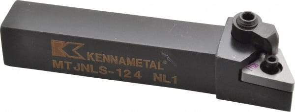 Kennametal - MTJN, Left Hand Cut, 3° Lead Angle, 3/4" Shank Height x 3/4" Shank Width, Negative Rake Indexable Turning Toolholder - 4-1/2" OAL, TN..43. Insert Compatibility, Series Kenloc - Americas Industrial Supply