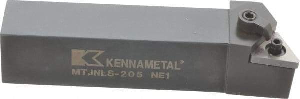 Kennametal - MTJN, Left Hand Cut, 3° Lead Angle, 1-1/4" Shank Height x 1-1/4" Shank Width, Negative Rake Indexable Turning Toolholder - 6" OAL, TN..54. Insert Compatibility, Series Kenloc - Americas Industrial Supply