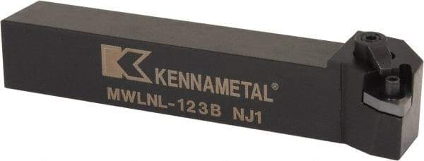 Kennametal - MWLN, Left Hand Cut, 5° Lead Angle, 3/4" Shank Height x 3/4" Shank Width, Negative Rake Indexable Turning Toolholder - 4-1/2" OAL, WN..33. Insert Compatibility, Series Kenloc - Americas Industrial Supply