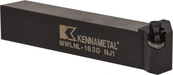 Kennametal - MWLN, Left Hand Cut, 5° Lead Angle, 1" Shank Height x 1" Shank Width, Negative Rake Indexable Turning Toolholder - 6" OAL, WN..33. Insert Compatibility, Series Kenloc - Americas Industrial Supply