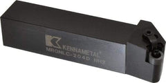 Kennametal - MRGN, Left Hand Cut, 15° Lead Angle, 1-1/4" Shank Height x 1-1/4" Shank Width, Negative Rake Indexable Turning Toolholder - 6" OAL, RN..43 Insert Compatibility, Series Kenloc - Americas Industrial Supply