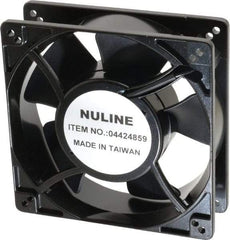 Value Collection - 230 Volts, AC, 130 CFM, Square Tube Axial Fan - 0.19 Amp Rating, 2,650 to 3,100 RPM, 5" High x 5" Wide x 1-1/2" Deep - Americas Industrial Supply