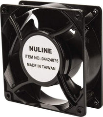 Value Collection - 230 Volts, AC, 53 CFM, Square Tube Axial Fan - 0.9 Amp Rating, 1,850 to 2,100 RPM, 4.7" High x 4.7" Wide x 1-1/2" Deep - Americas Industrial Supply