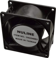 Value Collection - 115 Volts, AC, 30 CFM, Square Tube Axial Fan - 0.11 Amp Rating, 2,680 to 3,150 RPM, 3.15" High x 3.15" Wide x 1-1/2" Deep - Americas Industrial Supply