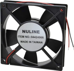 Value Collection - 24 Volts, DC, 88.3 CFM, Square Tube Axial Fan - 0.24 Amp Rating, 2,700 to 3,000 RPM, 4.72" High x 4.72" Wide x 1" Deep - Americas Industrial Supply