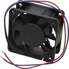 Value Collection - 12 Volts, DC, 20 CFM, Square Tube Axial Fan - 0.13 Amp Rating, 3,500 to 3,800 RPM, 2.36" High x 2.36" Wide x 1" Deep - Americas Industrial Supply