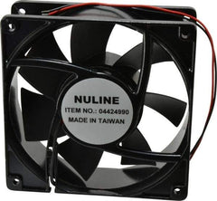 Value Collection - 24 Volts, DC, 145 CFM, Square Tube Axial Fan - 0.8 Amp Rating, 2,600 to 2,900 RPM, 4.7" High x 4.7" Wide x 1-1/2" Deep - Americas Industrial Supply