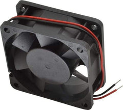 Value Collection - 24 Volts, DC, 20 CFM, Square Tube Axial Fan - 0.12 Amp Rating, 3,500 to 3,800 RPM, 2.36" High x 2.36" Wide x 1" Deep - Americas Industrial Supply