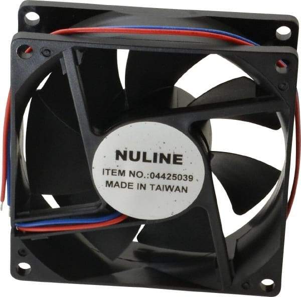 Value Collection - 12 Volts, DC, 40 CFM, Square Tube Axial Fan - 0.2 Amp Rating, 2,700 to 3,000 RPM, 3.15" High x 3.15" Wide x 1" Deep - Americas Industrial Supply