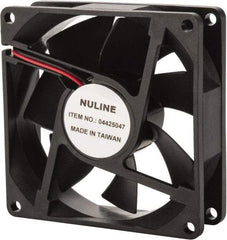Value Collection - 24 Volts, DC, 37.5 CFM, Square Tube Axial Fan - 0.13 Amp Rating, 2,700 to 3,000 RPM, 3.15" High x 3.15" Wide x 1" Deep - Americas Industrial Supply